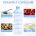 WOWOSS Portable Formula Dispenser - 2 Pcs Non-Spill Milk Powder Storage Container for Travel - 4 Layer Pot for Kids - Outdoor Friendly - Buy Online on SooperMarket.com
