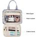 Large Blue Leaf Toiletry Bag - Travel Makeup Organizer for Women - Buy Online on SooperMarket.com