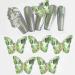 1Bag Butterfly Rhinestones 3D Fashionable Craft Accessories Embellishment For Decoration Green H098 - Buy Online on SooperMarket.com