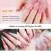 Kalolary Dual Nail Forms Set - 120PC Stiletto False Nail Tips & Pink Nail Clips with Dual-Ended Poly UV Gel Brush for Nail Art Extension - Buy Online on SooperMarket.com