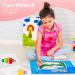 Large Silicone Crafts Painting Mat with Cup | Washable & Nonstick Artist Mat | Pink 23.8x15.7 Inch - Buy Online on SooperMarket.com