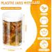 4 Pieces Round Clear Wide-mouth Leak Proof Plastic Container Jars with Lids for Travel Storage Makeup Beauty Products Face Creams Oils Salves Ointments DIY Making or Others (White 32 Ounce) - Buy Online on SooperMarket.com