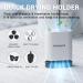 Fowooyeen Silicone Toilet Brush with Stainless Steel Handle - White Toilet Cleaning Brush Set with Ventilated Holder - 1 Pack - Buy Online on SooperMarket.com