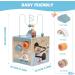 Motor Cube Activity Center: 6-in-1 Wooden Toys for Toddlers | Pearl Labyrinth & Sorting Games - Buy Online on SooperMarket.com