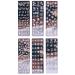 6 Piece Set Nail Art Stamping Stamp Template Stencils for Nails Nails and Stamp Stamper Scraper Manicure for Nails