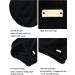 Jaxmonoy Cashmere Slouchy Knit Beanie Hat for Women - Winter Soft Warm Black Skull Cap - Buy Online on SooperMarket.com