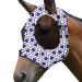 Harrison Howard Super Comfort Stretchy Fly Mask Large Eye Space with UV Protection Skin with Breatathability Magic Prism Large Kaleidoscope Color