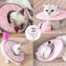 Cat Recovery Collar Pink Adjustable Cat Neck Protective Soft Dog Cat Protective Fasteners Collars for Small Cats Protective Cat Recovery E-Collar Recovery from Surgery or Wound for Cats - Buy Online on SooperMarket.com