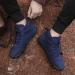 Waterproof Barefoot Shoes Winter Pro 2.0 | Unisex Minimalist Trail Guides for Men & Ladies | Outdoor Footwear in Blue (EU Size 36) - Buy Online on SooperMarket.com