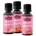 GymQueen Tasty Drops 3x30ml Cookie Dough Cheesecake Caramel Flavour Drops without calories Topseller 3 30 ml (pack of 3)