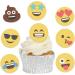Edible Wafer Emoji Pre-Cut Cupcake Toppers - 24pc - Buy Online on SooperMarket.com