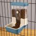 TOKAYIFE Automatic Pet Feeder 800ml Adjustable Outlet Food Dispenser Power-Free for Small Animal Cage Crate Hutch Rabbit Cat Puppy Guinea Pig Chinchilla Bird Hamster (Blue)