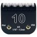 Detachable Steel Pet Dog Clipper Blades Size-10 Compatible with Andis Cut Length 1/16"(1.5mm) Compatible with Oster A5 Wahl KM Series Clippers Made of Steel Blade and Stainless Steel Blade