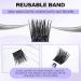 Cluster Eyelash Extensions - D Curl Mixed Individual Lashes 0.07mm 12-16mm | Soft Fluffy DIY Lash Extensions - Wendy Lash Clusters - Buy Online on SooperMarket.com