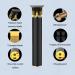 FIOERDTUIE USB Rechargeable Electric T-Blade Trimmer Cordless Powerful Motor Long Battery Life Detachable Blades Hair Cuttings Kit Silver - Buy Online on SooperMarket.com
