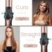 2-in-1 Travel Curling Flat Iron: Professional 1 1/4 Inch Hair Curler and Straightener with Ceramic Barrel - Adjustable Temperature - Buy Online on SooperMarket.com