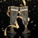50 Pack Gold Glitter Plastic Champagne Flutes | 5.5 OZ | Disposable Glasses for Wedding & Party | Premium Toasting Flutes - Buy Online on SooperMarket.com