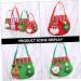 KOMBIUDA Santa Pants Treat Bags 3pcs Christmas Bag Candy Bags Goodie Bag Christmas Candy Bag Cloth Bags Holiday Bag - Buy Online on SooperMarket.com
