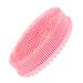 Emoly Silicone Bath Shower Loofah Brush  100% Silicone Gentle Back Scrubber  Best Body exfoliating loofa Brush Gift for Baby Kids Men Father Mother Wife Family (Pink)