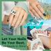 Modelones Blue Green Gel Nail Polish - 6 Colors Misty Gray Dark Green Glitter Gel Polish Kit Sage Green Baby Blue Nail Gel Polish Soak Off UV Gel Nail Lamp Gel Nail Kit DIY Home Nails Manicure Gifts - Buy Online on SooperMarket.com