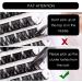 144PCS 3D False Eyelashes D Curl Natural Look Individual Cluster Lashes - Reusable Fluffy Soft DIY Extensions Mix 10-16MM - Buy Online on SooperMarket.com