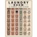Laundry Symbols Guide Magnet Laundry Magnets For Washing Machine Laundry Instructions Laundry Sign Laundry Symbol Meanings Laundry Magnet - Buy Online on SooperMarket.com