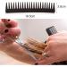 Yoezuo Wide Tooth Comb 2 PCS Curling Comb Coarse Tooth Comb Hair Comb Set Heat Resistant Antistatic Coarse Hair Comb Styling Comb for Women Men Hair Styling Salon (Black) - Buy Online on SooperMarket.com
