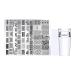 wirlsweal 1 Set DIY Nail Art Stencils Stamping Steel Tools Nail Salon Nail Decorations Plate