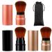 Vtrem 34 Colors Kabuki Foundation Brush Retractable Red Black Travel Makeup Brush Set - Buy Online on SooperMarket.com