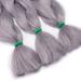 Tess Braids Extensions 60 cm - 3 Pack Jumbo Kanecalon Hair Braids | Silver Gray Box Braids - 100g/Bundle - Buy Online on SooperMarket.com