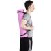 Mind Reader YOGAPVC-BLK Extra Thick Yoga Mat with Carrying Strap - High Density Anti-Tear Black - Buy Online on SooperMarket.com