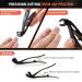 BEZOX Angled Head Nail Clippers for Seniors | Ergonomic Toenail Cutter for Thick Nails | Premium Steel Trimmer with Catcher | Black Small Sand Black - Buy Online on SooperMarket.com