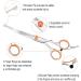 Dog Grooming Scissors 7.3" Pet Grooming Scissors with Safety Round Tip Stainless Steel Grooming Shears for Dog Cat 1 Piece-curved Scissors - Buy Online on SooperMarket.com