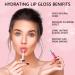 Cherry Tinted Hydrating Lip Glow Oil Gloss - Non-Sticky, Long Lasting, Nourishing Moisturizing Plumping Lip Balm - Buy Online on SooperMarket.com