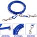 JETOP Heavy Duty Dog Stake & 10 ft Dog Chains Steel Spiral Ground Dog Spike for Outdoor Yard and Camping Dog Camping Accessories for Puppy Pet and Medium Dogs (176 lbs of pull) (Blue) - Buy Online on SooperMarket.com