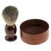 F Fityle Wooden Men's Shaving Brush & Bowl | Premium Barber Beard Care Essentials - International Shipping - Buy Online on SooperMarket.com