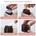 Tokincen 12-Pack Amber Glass Cream Cans - 15ml & 20ml Refillable Containers with Lids | Brown Glass Storage - Buy Online on SooperMarket.com