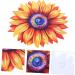 PRETYZOOM Sunflower Art Decor Iron Sunflower Hanging Ornament Sunflower Wall Decor - Buy Online on SooperMarket.com