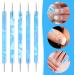 5Pcs Nail Dotting Pen Dotting Tools Set Double Ended Nail Art Dotting Tool Nail Design Dotting Tool for Gel Polish Decoration Blue - Buy Online on SooperMarket.com