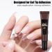 Gel Nail Tip Glue Gel Glue Nail Glue Base Gel Strong Glue Long-Lasting Soft Gel Glue Nail Tips Gel Extension Glue Gel Glue for Rhinestone Nails round mouth - Buy Online on SooperMarket.com