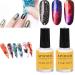 Nail Art Foil Glue Gel for Foil Stickers, Starry Sky Nail Art Glue for Foil Sticker, Nail Transfer Tips Decorations Adhesive White 16 ML 2 Bottles