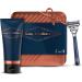 King C. Gillette shaving set for men including neck razor + transparent shaving gel + tin box gift idea for men/dad King C. Gillette shaving set for men complete with case