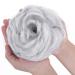 Messy Hair Bun Thick Ponytail Extensions Hairpiece Messy Hair Scrunchies for Women Updo - Silver Grey Hairpiece 45g 45 g Grey