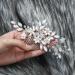 Unicra Bridal Wedding Hair Comb | Silver Pearl & Crystal Accessories for Women & Girls - Buy Online on SooperMarket.com