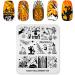 Rolabling Nail Stamping Plate Christmas Halloween Nail Art Plates Image Transfer Template Manicure Stencils Printing DIY Tool (Halloween 009) - Buy Online on SooperMarket.com