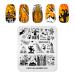 Rolabling Nail Stamping Plate Christmas Halloween Nail Art Plates Image Transfer Template Manicure Stencils Printing DIY Tool (Halloween 009)