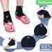 2 Pairs Moisturizing Gel Heel Socks Soft Ventilate Gel Heel Socks Open Toe Socks for Dry Hard Cracked Skin Moisturizing Day Night Care Skin (Black and Pink) 2p Black_pink - Buy Online on SooperMarket.com