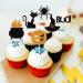 36 Pack Halloween Cupcake Toppers - Witch Hat, Spider, Pumpkin, Ghost, Cat Cupcake Picks - Ideal for Baby Showers, Birthdays, Halloween Parties - Cake Decor Supplies (Pattern 1) - Buy Online on SooperMarket.com