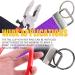 Swpeet 36 Sets 1.25mm Key Fob Hardware with Pliers - Glass Running Pliers Tools for Key Fob Making - Studio Running Pliers with Rubber Tips - Buy Online on SooperMarket.com