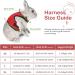 Adjustable Soft Rabbit Dishes & Leash for Small Pets | Kitty & Bunny Walking Accessories - Red XS (20-27.5cm) - Buy Online on SooperMarket.com